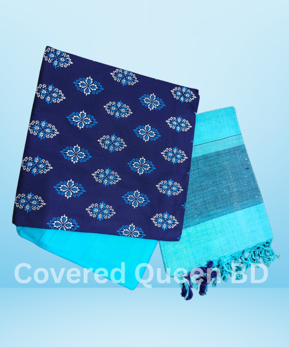 Covered Queen BD Three Piece Salower Kameez For Women - Image 1